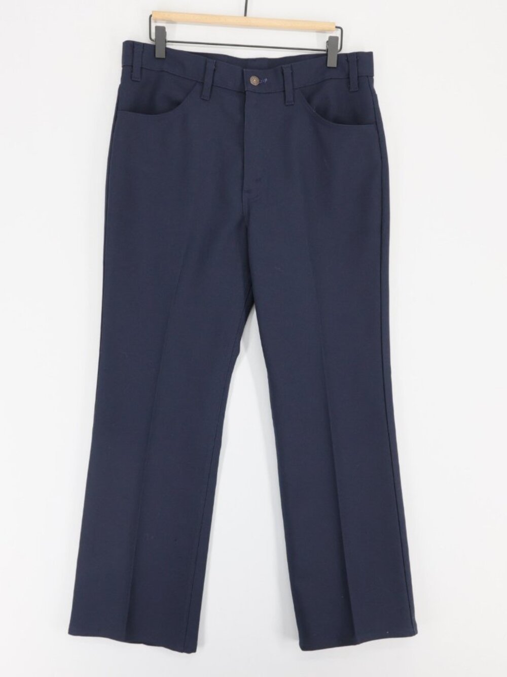 Vintage Levis 517 Pants Mens 35x32 (34x29) Blue Bootcut Sta Prest Polyester